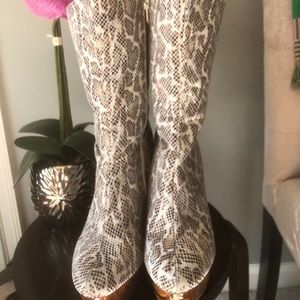 Snakeskin boots